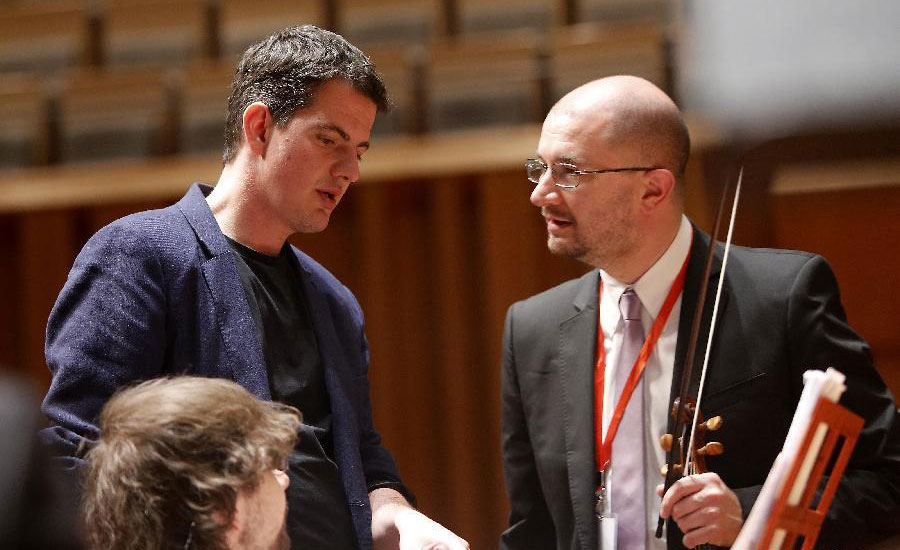 French countertenor singer rehearses at National Grand Theater