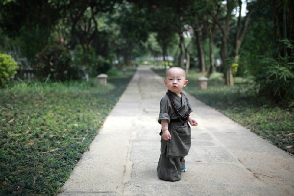 Xichan Temple's little monk hits the Internet