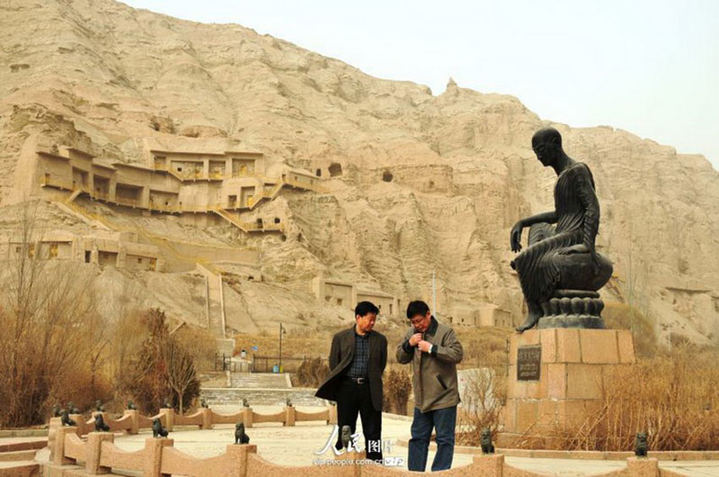 Archaeological sites along Silk Road in China