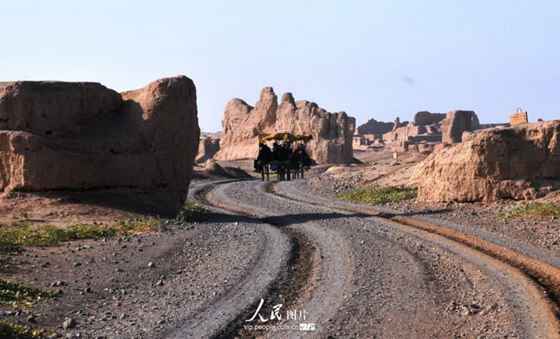 Archaeological sites along Silk Road in China