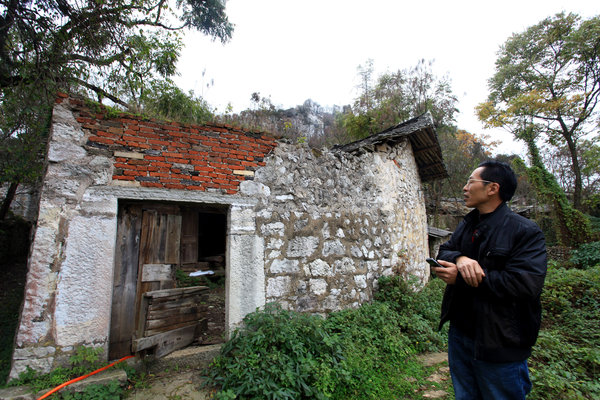 Deserted village in urbanization wave in SW China