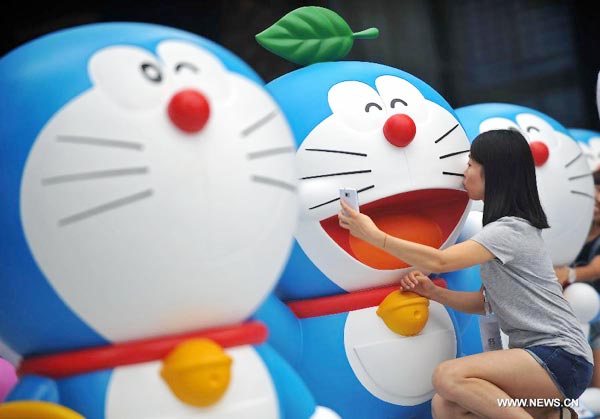 Doraemon exhibition kicks off in SW China's Chengdu