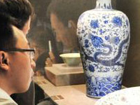 Chinese blue and white porcelain and Gzhel
