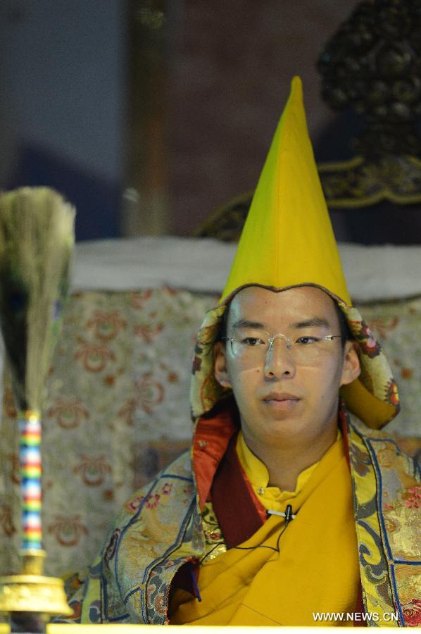 11th Panchen Lama delivers sermon in Xigaze, SW China's Tibet