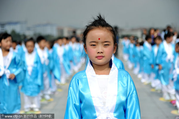 China marks 2,565 anniversary of Confucius' birth