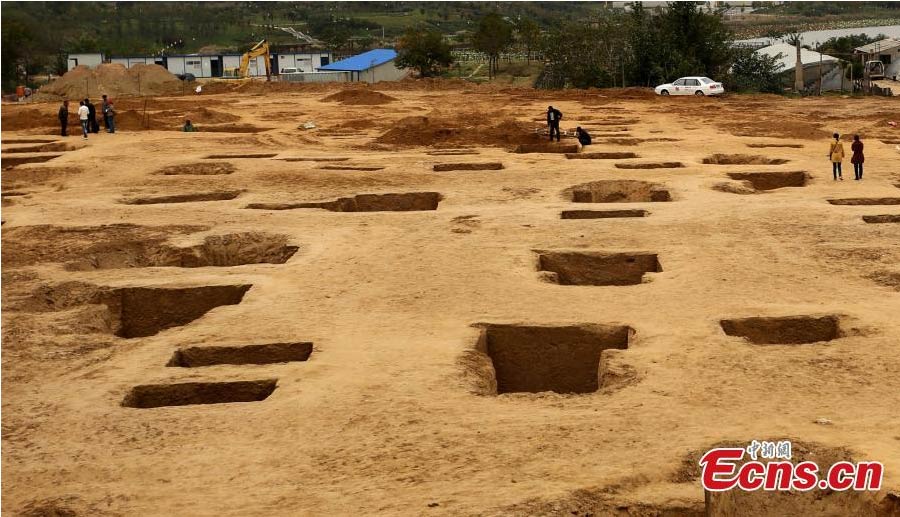 56 ancient tombs unearthed at Henan construction site