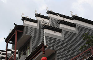 APEC press center decorated with Chinese elements