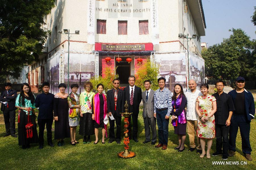 Exhibition of Chinese intangible culture heritage kicks off in India