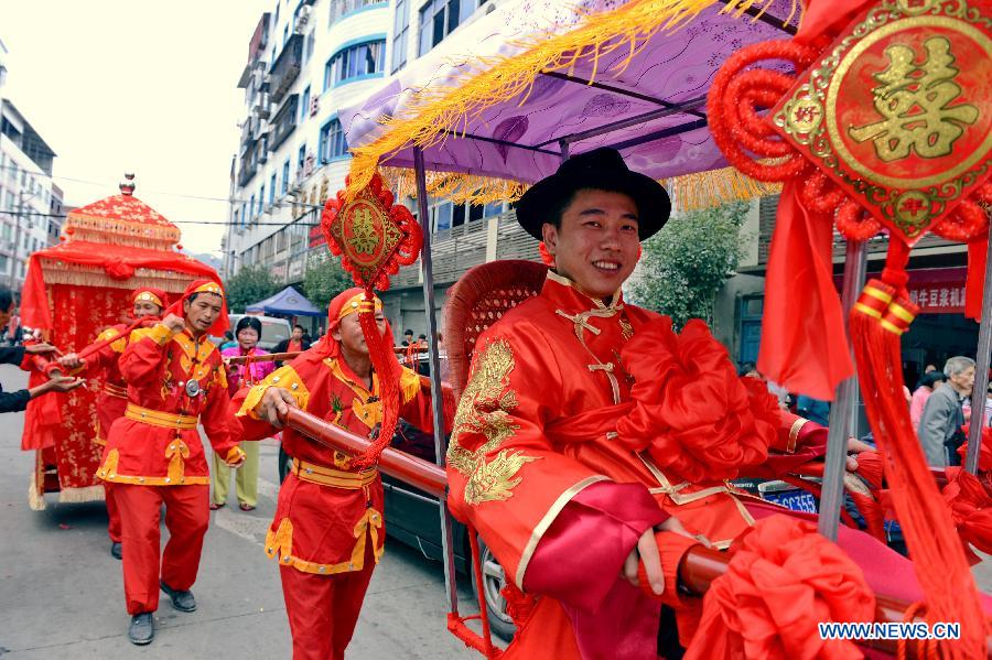 A Chinese traditional wedding