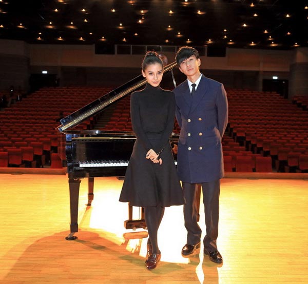 Angelababy joins JJ Lin's new MV shooting[1]- 