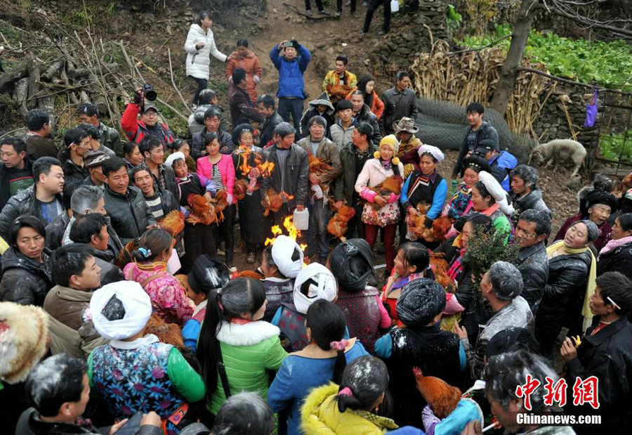 Grand festival in the remote mountain