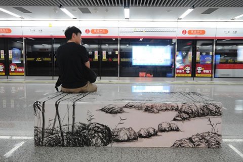 Artistic metro stations in China