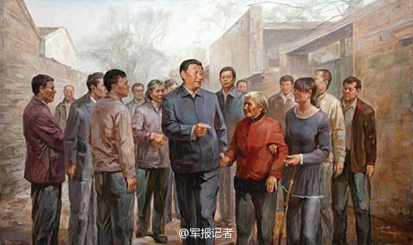 Oil paintings depict Chinese president's endeavors