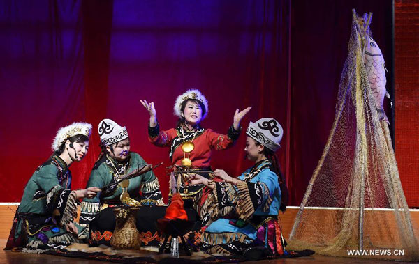 Yimakan Shadow Play performed in Harbin
