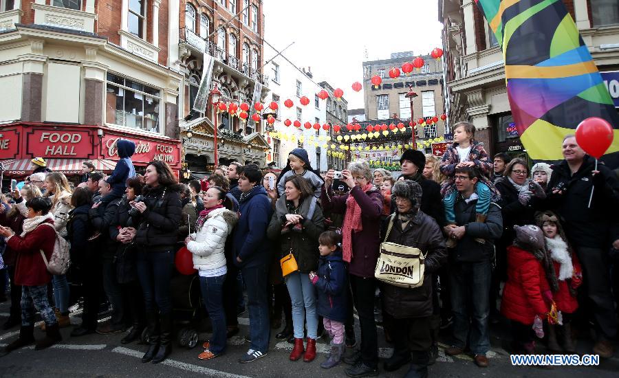 People celebrate Chinese Lunar New Year in Britain