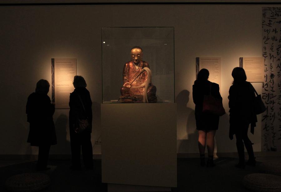 Buddha statue with mummified monk is museum draw
