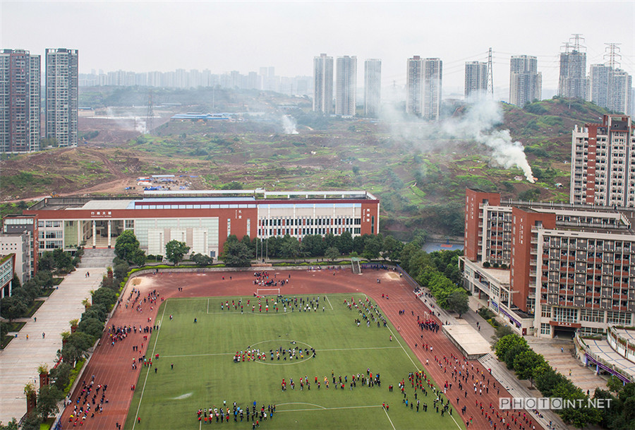 Photos capture streams of smoke