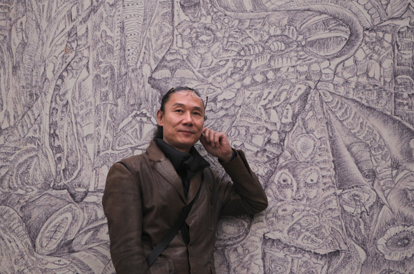 Liu Yijun's journey from guitar strings to painting show