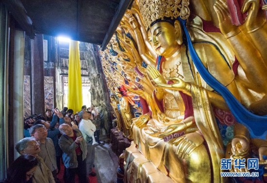 Restored Thousand-hand Bodhisattva to reopen next month