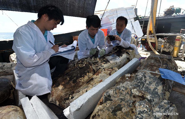 Archaeologists wrap up underwater excavation in Xisha