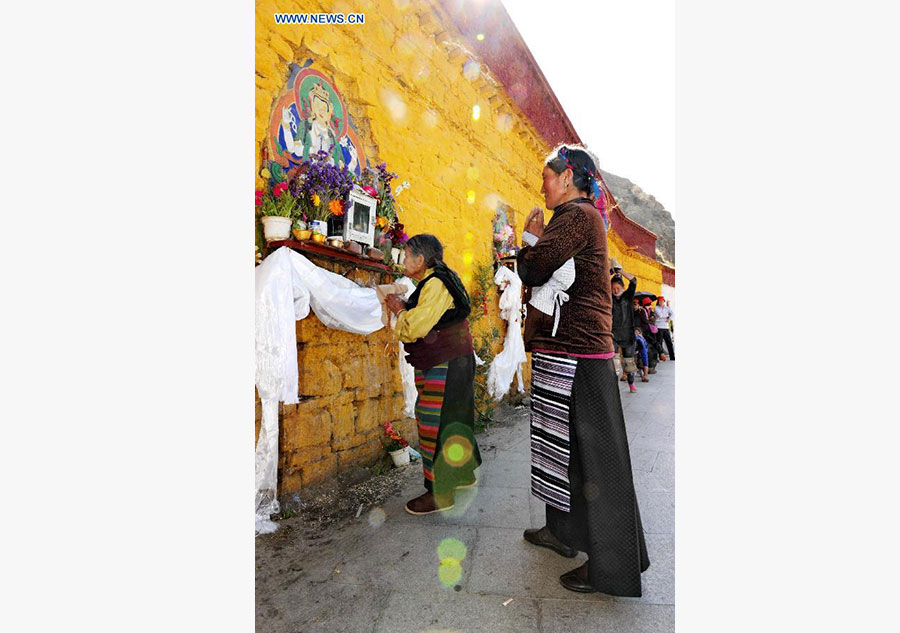 Sakadawa Festival celebrated by Tibetan Buddhists