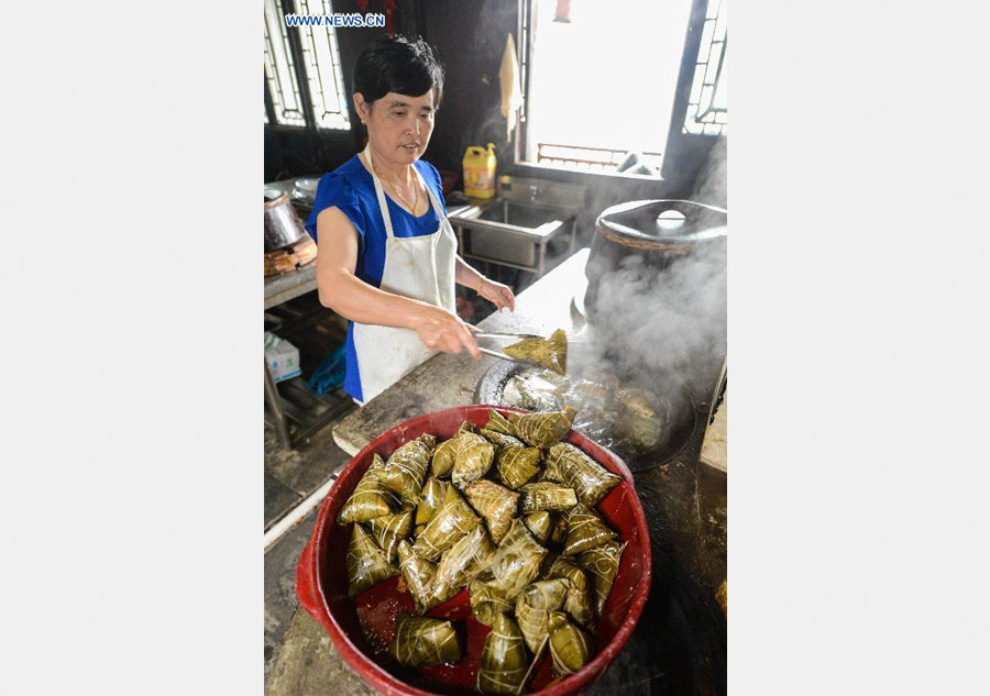 Food prepared for upcoming Dragon Boat Festival in China's Zhejiang