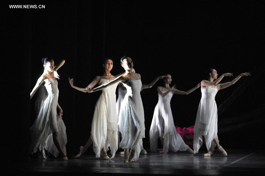 Chinese ballet performers dance at Lincoln Center in NY