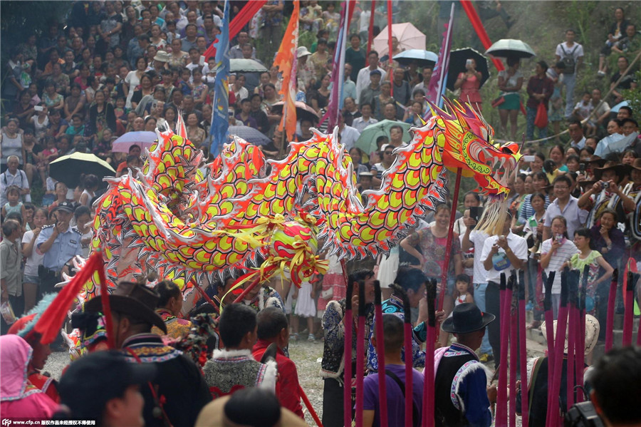 Thousands celebrate 4,142 birthday of Yu the Great in SW China