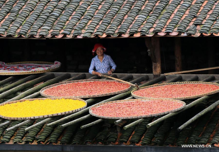 Crop drying during raining season in Eastern China 