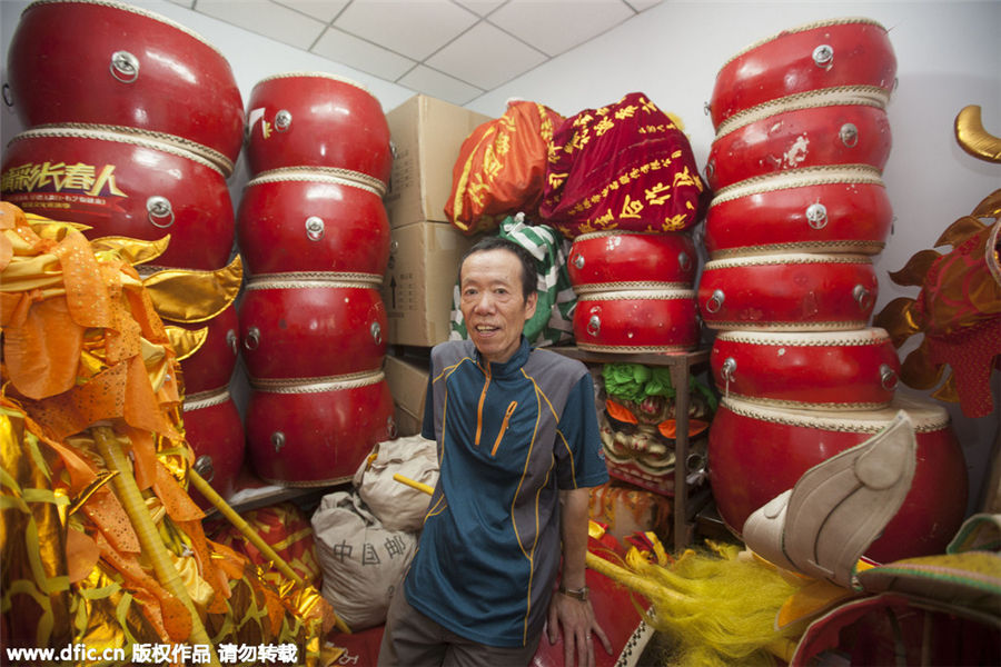 Three generations keep traditional lion dance alive