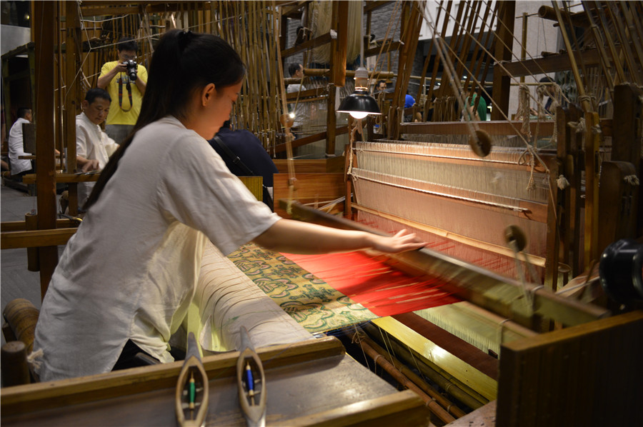 stunning shu brocade and embroidery techniques live on in museum