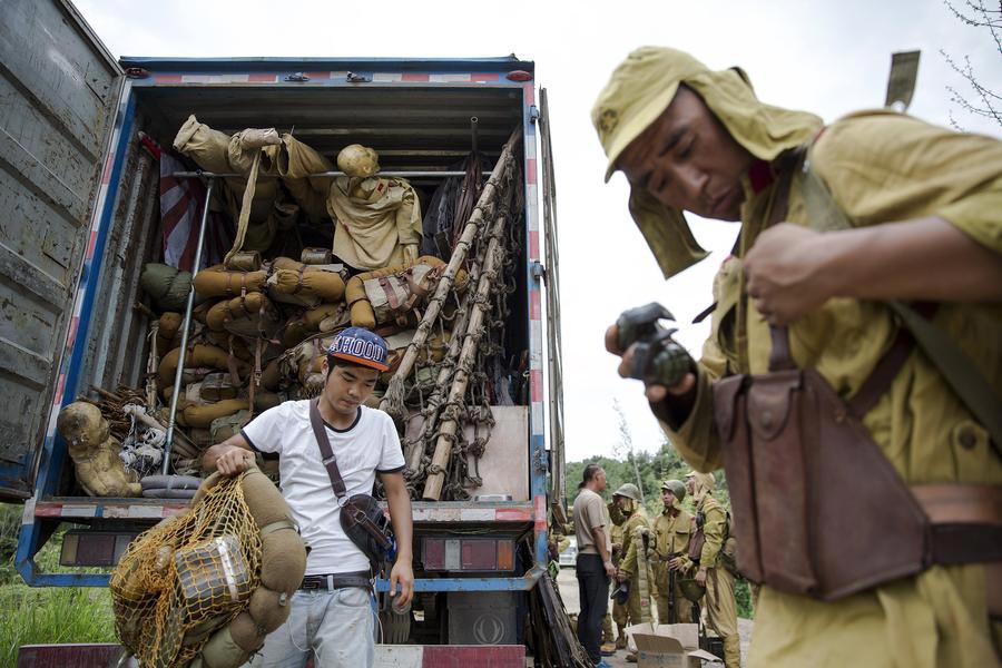 Behind the scenes of a Chinese war drama