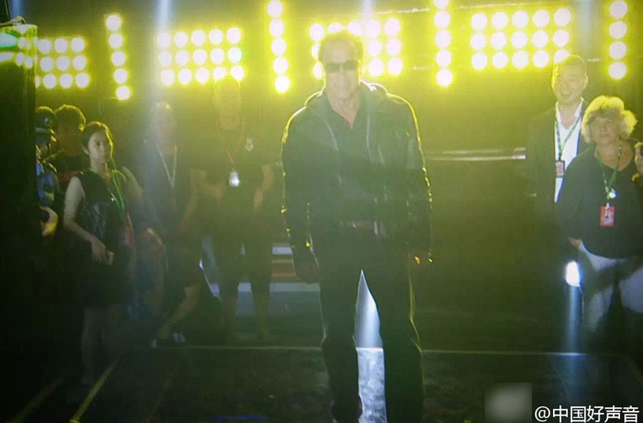 Arnold Schwarzenegger appears on popular Chinese talent show