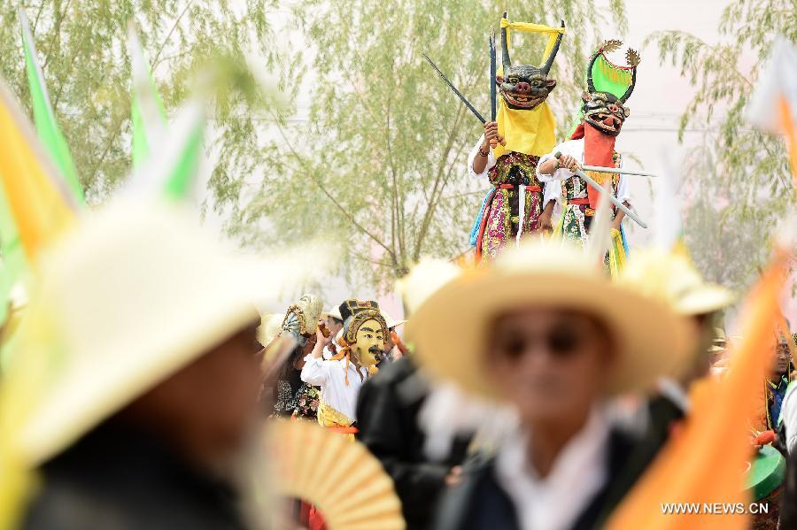 Traditional 'Anzhaonadun' festival celebrated in Qinghai