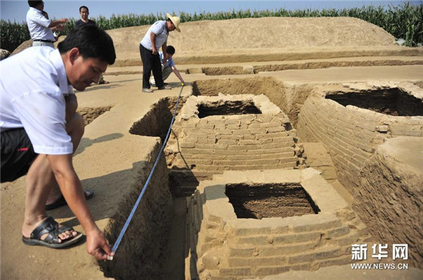 Tombs of Eastern Han excavated in N China's Hebei