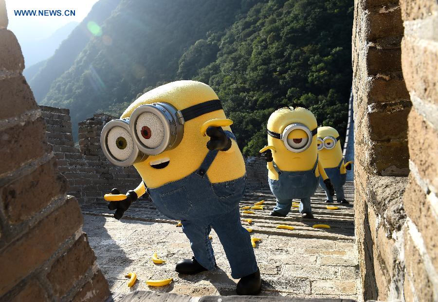 Minions visit Great Wall in Beijing