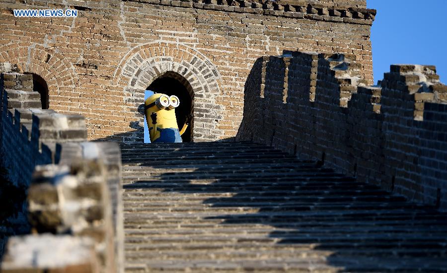 Minions visit Great Wall in Beijing