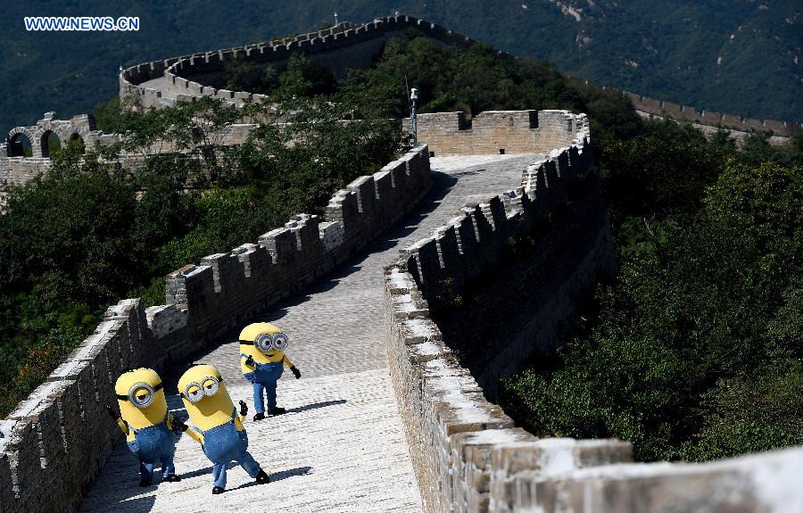 Minions visit Great Wall in Beijing