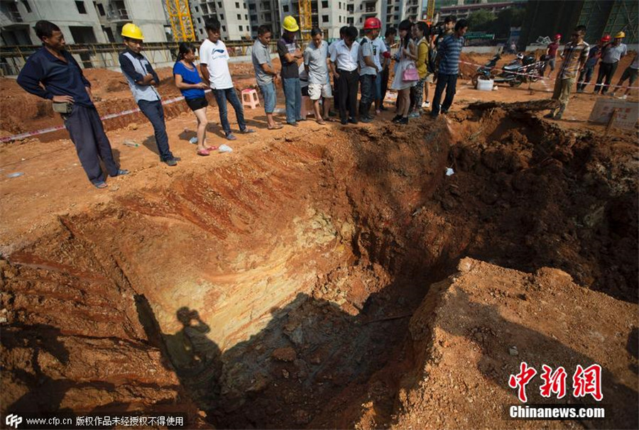 Ancient tomb discovered at construction site in Changsha
