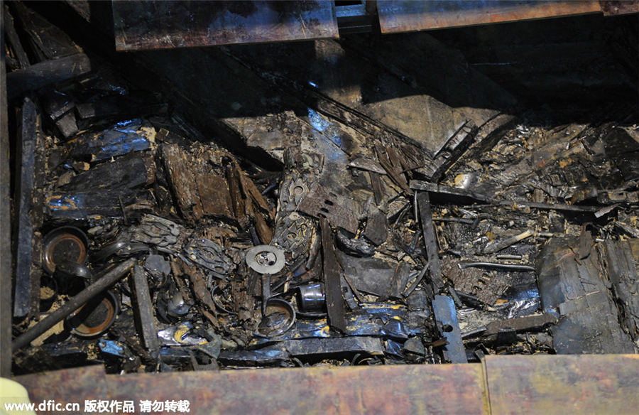 Gold coins, hoofs found in 2,000-year-old Chinese tomb