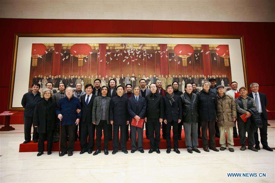 Largest Chinese painting exhibited in Beijing