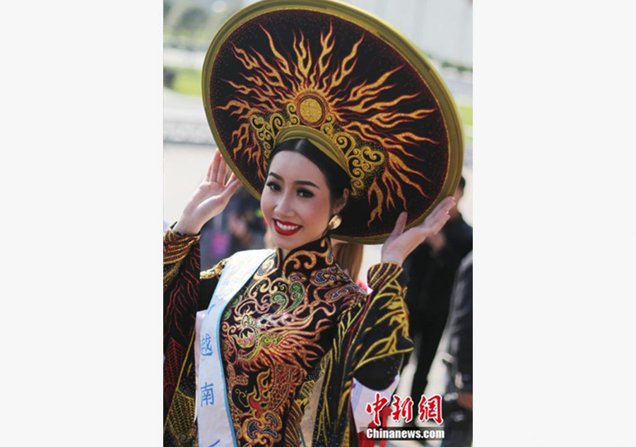 Contestants of Global Miss Ecotourism visit Nanjing Museum