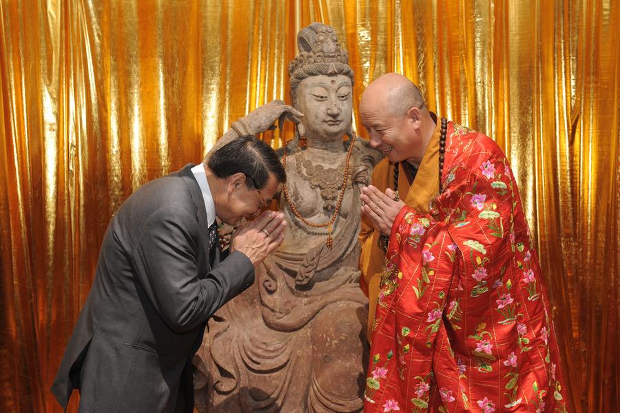 Tang Dynasty Bodhisattva statue returned to China