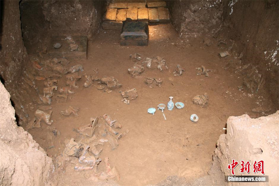 Ancient tomb of Northern Zhou Dynasty discovered in Xi'an