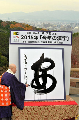 The Chinese characters that define 2015