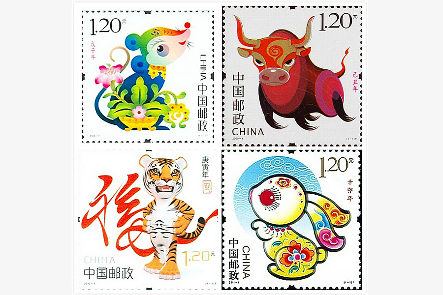 A memory: Chinese zodiac stamps from 1980 to 2015