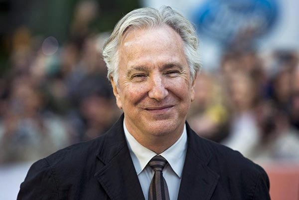 British actor Alan Rickman, star of EM Harry Po