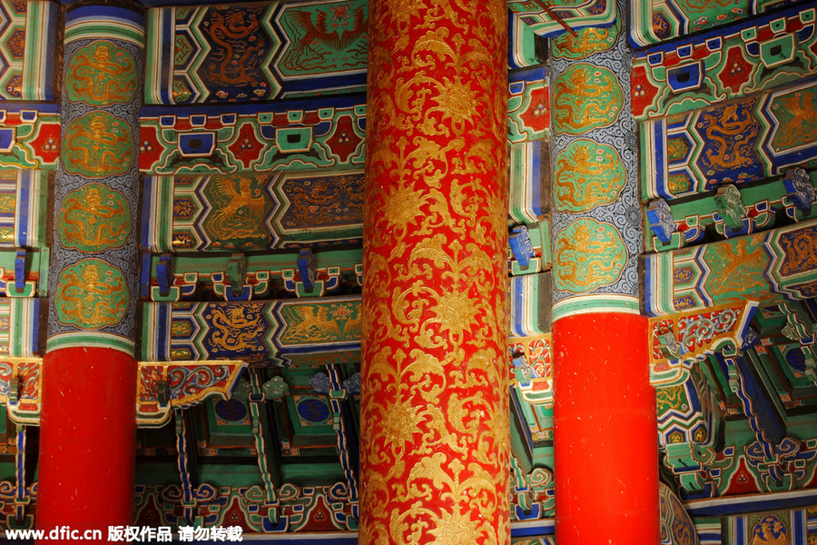 Bright Temple of Heaven shines in winter