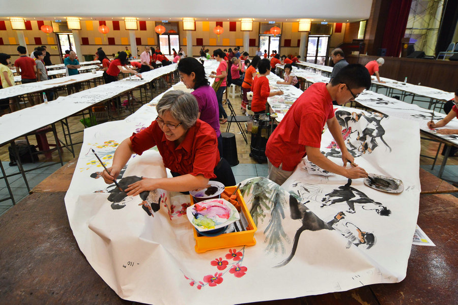 Paintings created in Malaysia to welcome Chinese New Year