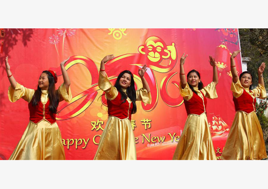 Chinese Lunar New Year celebrated in Kathmandu, Nepal